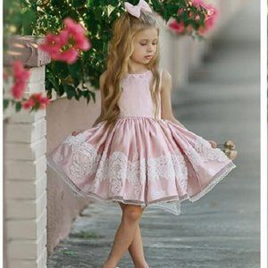 Dollcake Forever Friend Pink Lace Dress Party Special Girls